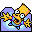 Folder Bart reaching up blue